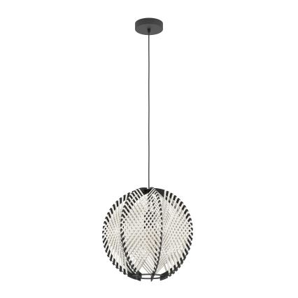 Eglo - Suspension filaire 1xE27/40W/230V d. 40 cm blanc/noir