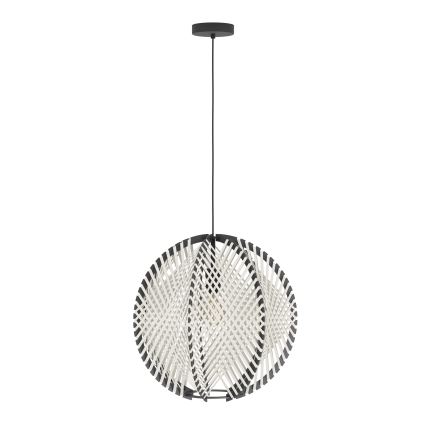 Eglo - Suspension filaire 1xE27/40W/230V d. 48 cm blanc/noir
