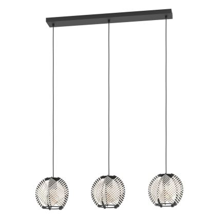 Eglo - Hängeleuchte 3xE27/40W/230V weiß/schwarz