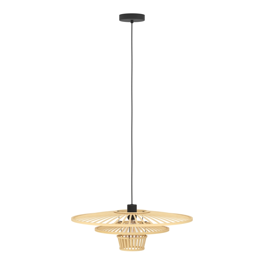 Eglo - Lampadario a sospensione su cavo 1xE27/40W/230V bambù