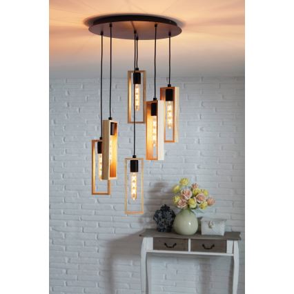 Eglo - Lampadario a sospensione su cavo 6xE27/60W/230V