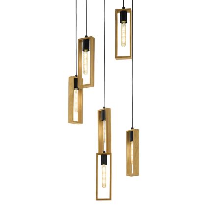 Eglo - Lampadario a sospensione su cavo 6xE27/60W/230V