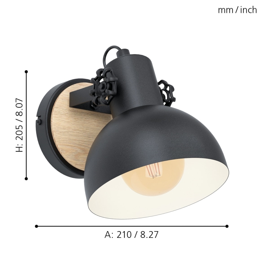 Eglo - Applique 1xE27/28W/230V - FSC certificato