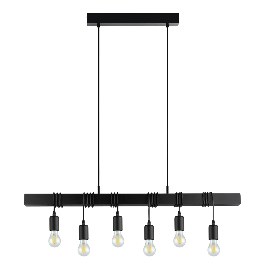 Eglo - Lampadario a sospensione con cavo TOWNSHEND 6xE27/60W/230V