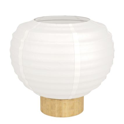 Eglo - Lampe de table 1xE27/40W/230V blanche/beige