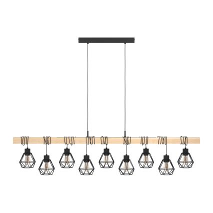 Eglo - Lampadario a cavo TOWNSHEND 9xE27/60W/230V