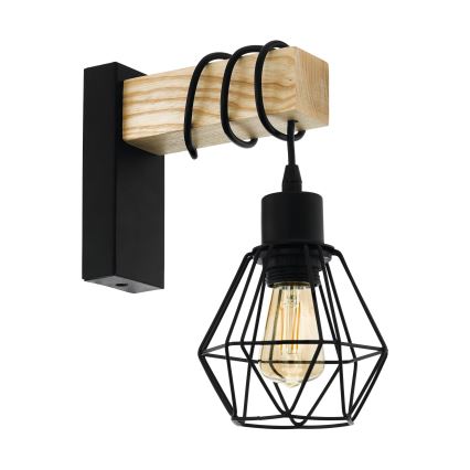 Eglo - Applique TOWNSHEND 1xE27/60W/230V - FSC certificato