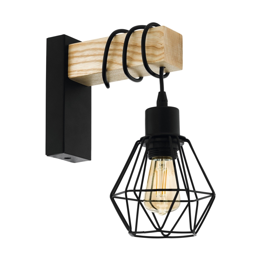 Eglo - Applique TOWNSHEND 1xE27/60W/230V - FSC certificato