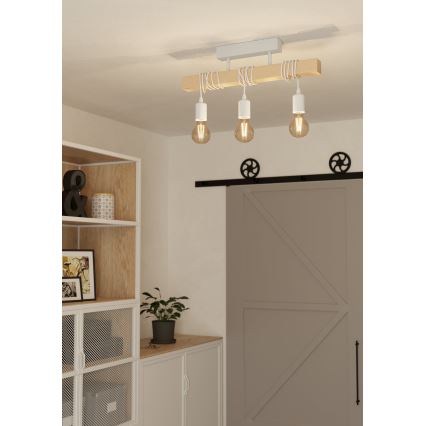 Eglo - Aufbauleuchte TOWNSHEND 3xE27/60W/230V - FSC-zertifiziert