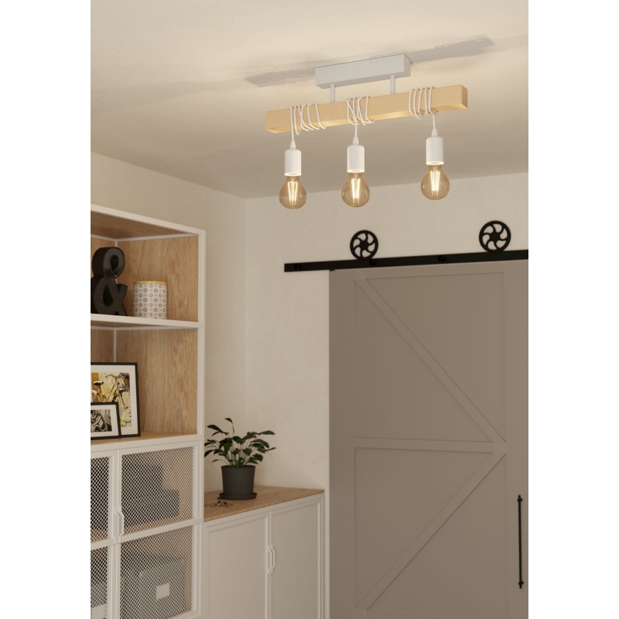 Eglo - Aufbauleuchte TOWNSHEND 3xE27/60W/230V - FSC-zertifiziert