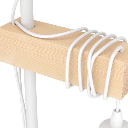 Eglo 44083 - Lampadaire TOWNSHEND 2x E27/10W/230V blanc
