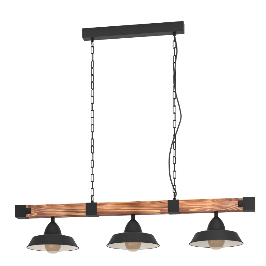 Eglo - Lampadario a catena 3xE27/60W/230V