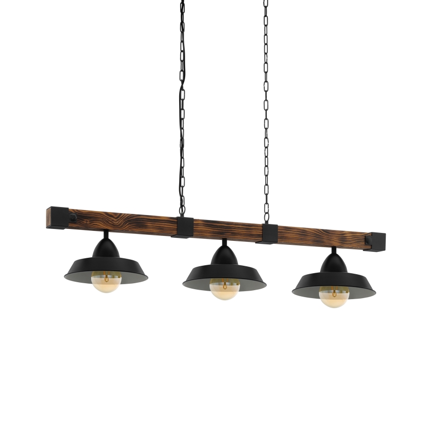 Eglo - Lampadario a catena 3xE27/60W/230V