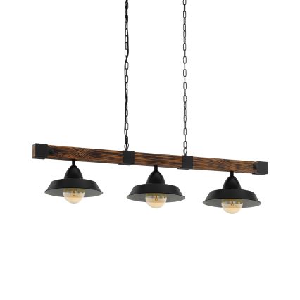 Eglo - Lustre à chaîne 3xE27/60W/230V