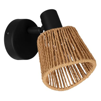 Eglo - Faretto da parete 1xE14/10W/230V nero/beige