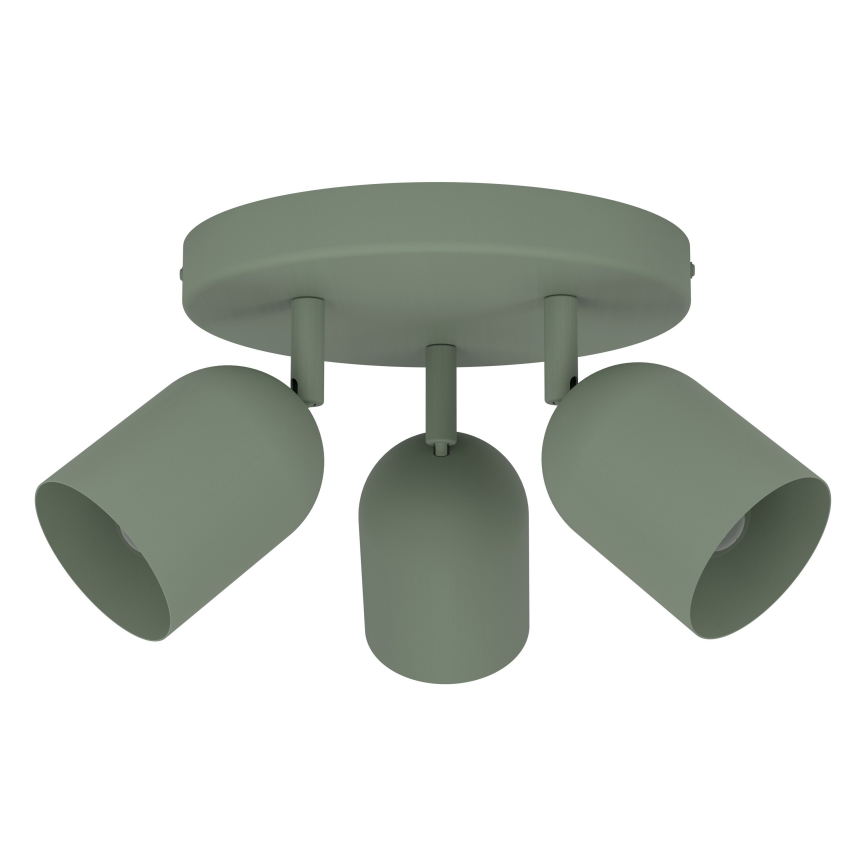 Eglo - Spotleuchte 3xE14/40W/230V Ø 25 cm grün