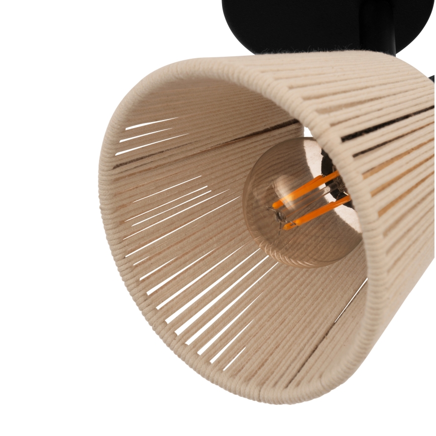Eglo - Lampada da parete a spot 1xE14/40W/230V beige/nera