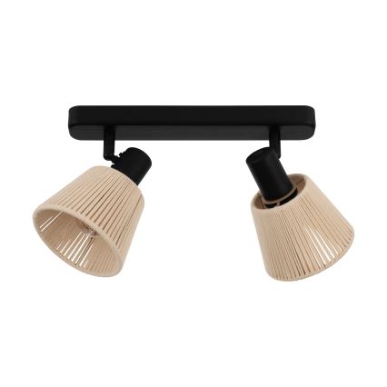 Eglo - Spot 2xE14/40W/230V beige/noir