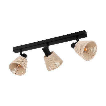 Eglo - Luminaire à spots 3xE14/40W/230V beige/noir