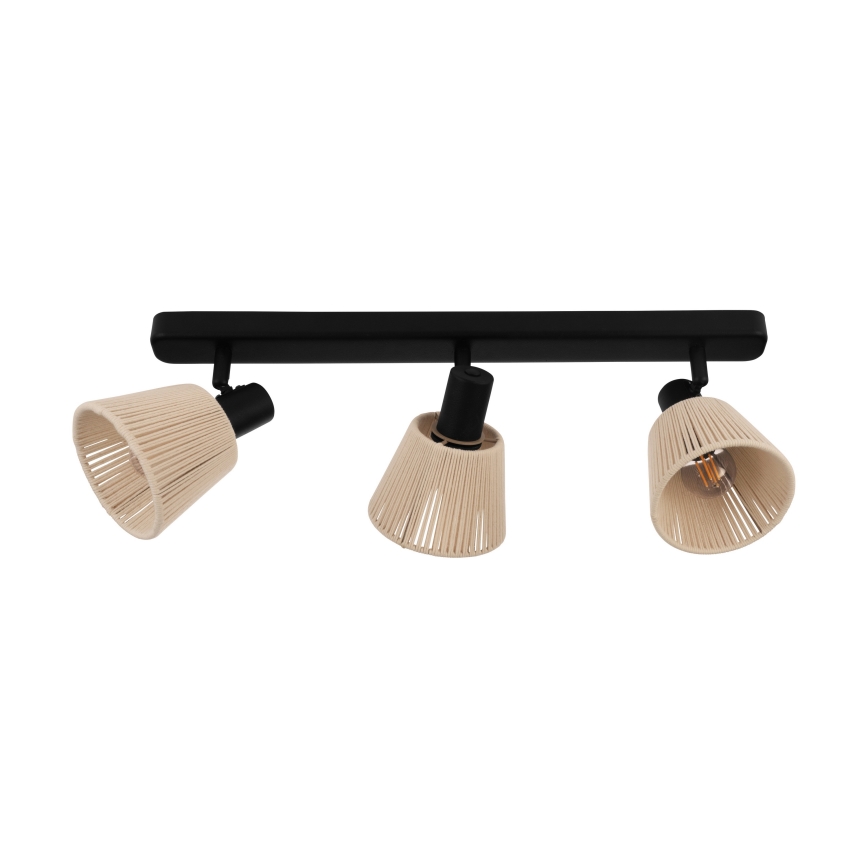 Eglo - Luminaire à spots 3xE14/40W/230V beige/noir