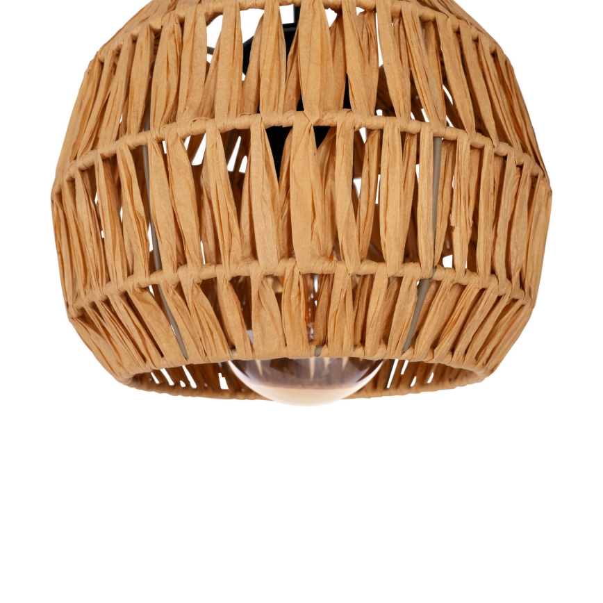 Eglo - Suspension sur câble 3xE27/40W/230V marron