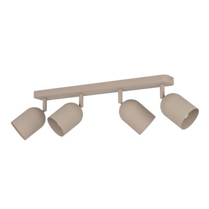 Eglo - Plafonnier à spots 4x E14/40W/230V, beige