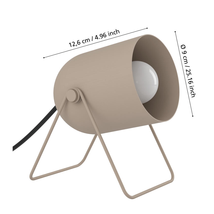 Eglo - Lampada da tavolo 1xE14/8W/230V beige