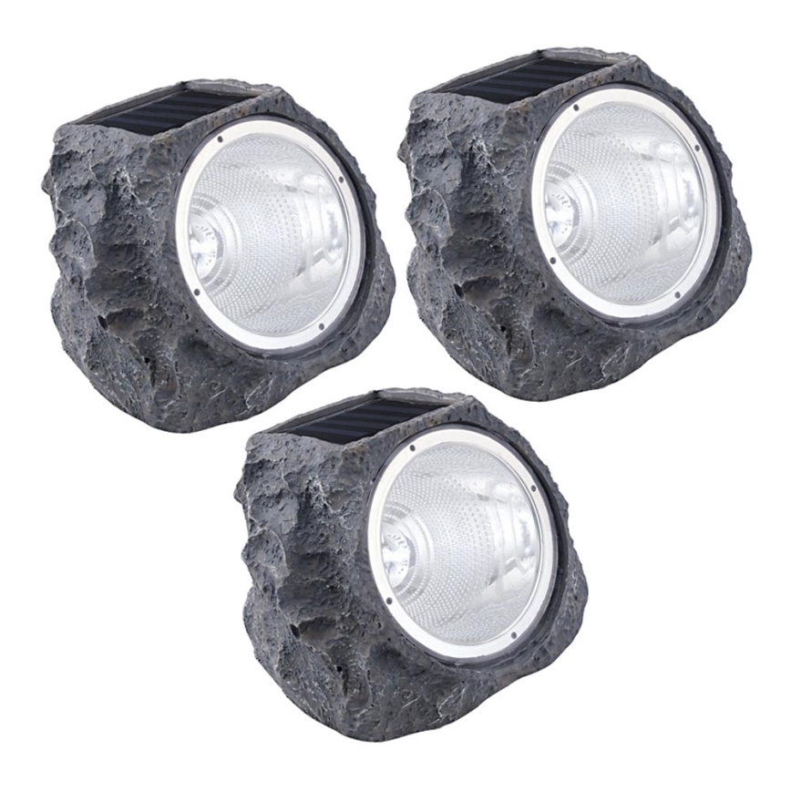Eglo 48505 - LOT 3x Eclairage solaire 3xLED/0,06W 600 mAh