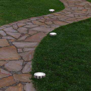 Eglo 48777 - Lampe solaire LED avec détecteur, LED 0,07 W / 1,2 V, 200 mAh, chrome mat