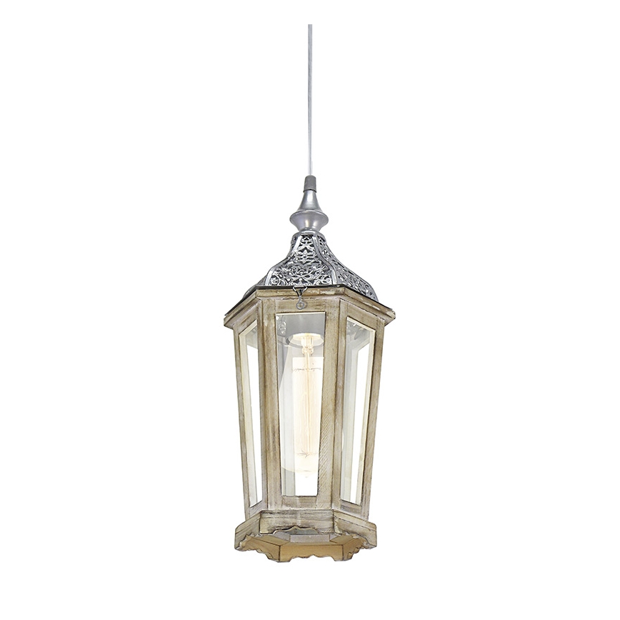 Eglo 49206 - Lampadario a cavo KINGHORN 1xE27/42W/230V