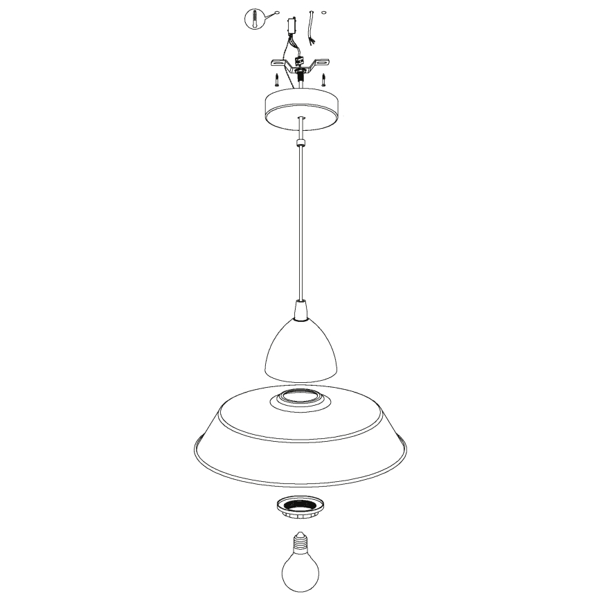 Eglo - Lampadario 1xE27/60W/230V