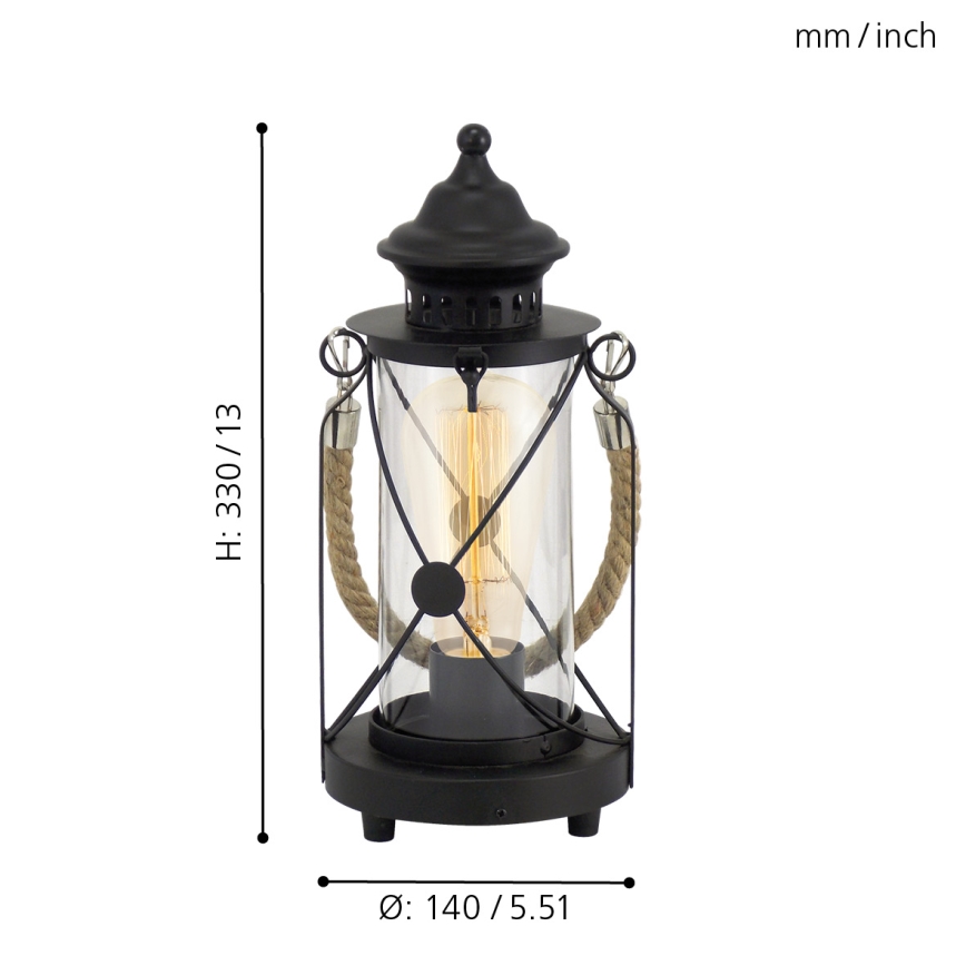 Eglo - Lampada da tavolo 1xE27/60W/230V