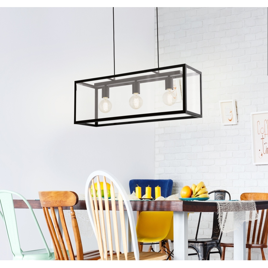 Eglo - Lampadario 3xE27/60W/230V