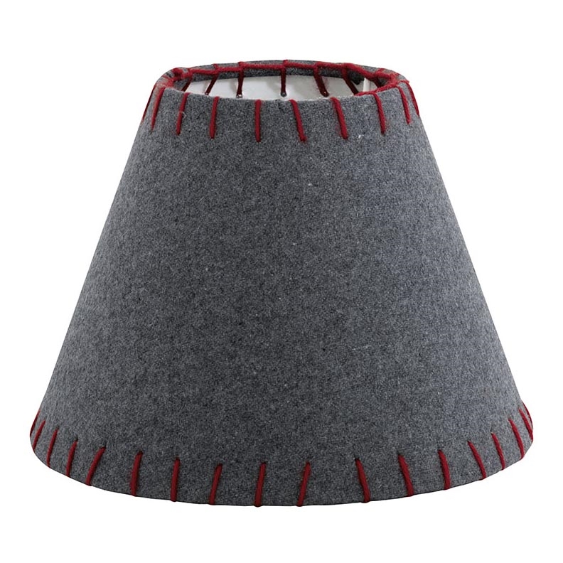 Eglo 49432 - Paralume per lampada da terra VINTAGE rosso ricamato E14 diametro 20,5 cm