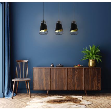 Eglo - Lampadario a sospensione con filo 3xE27/60W/230V