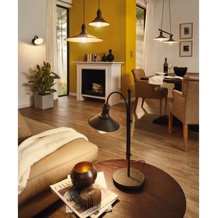 Eglo 49456 - Lampadario a sospensione su cavo STOCKBURY 1xE27/60W/230V Ø 36 cm