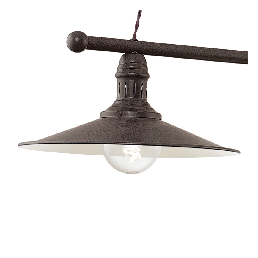 Eglo 49457 - Lampadario a sospensione con cavo STOCKBURY 2xE27/60W/230V