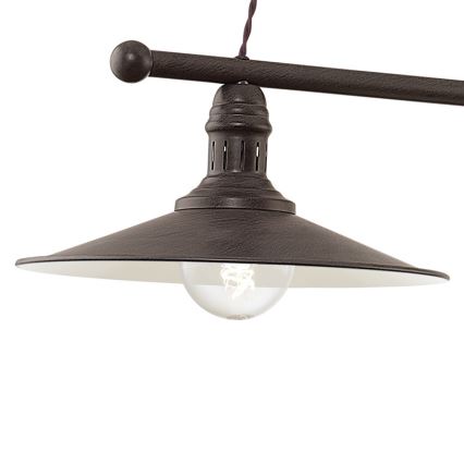 Eglo 49457 - Suspension sur câble STOCKBURY 2xE27/60W/230V