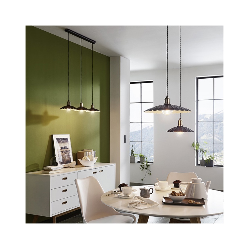 Eglo 49462 - Lampadario HEMINGTON 1xE27/60W/230V