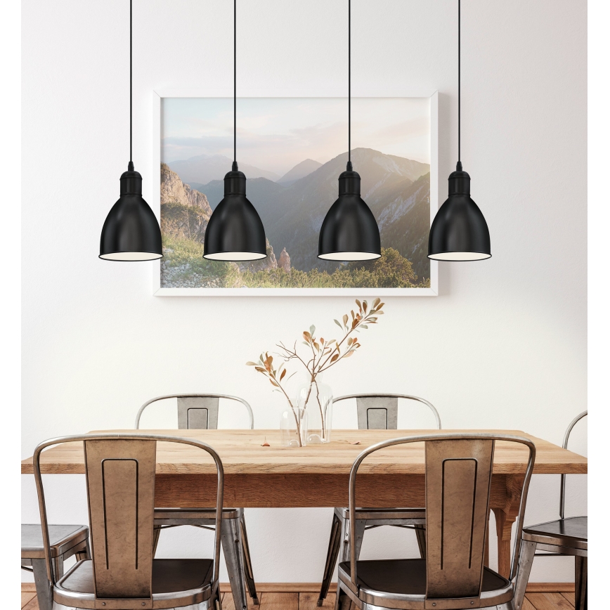Eglo - Suspension 4xE27/60W/230V