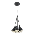 Eglo 49467 - Lampadario sospeso su cavo PRIDDY 7xE27/60W/230V