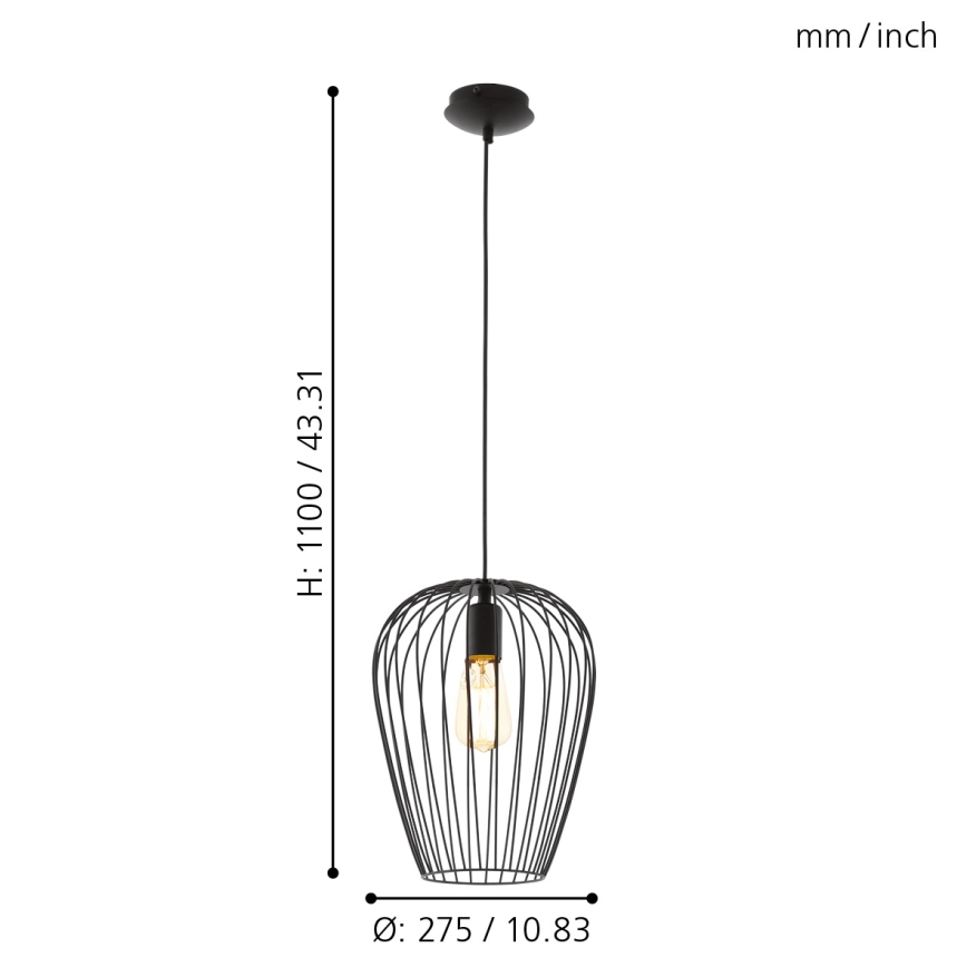 Eglo - Lampadario 1xE27/60W/230V