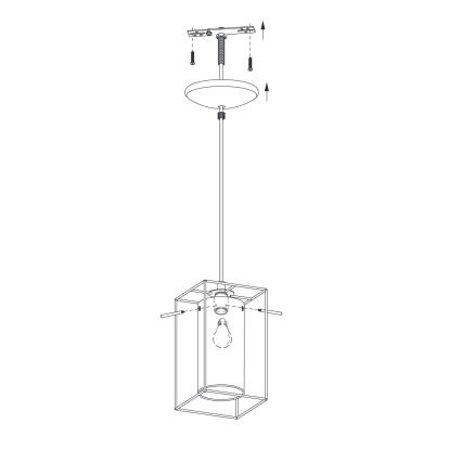 Eglo - Suspension 1xE27/60W/230V