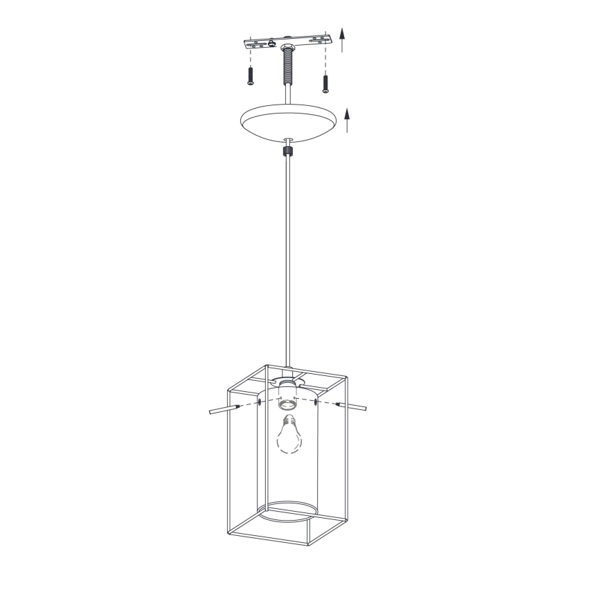 Eglo - Suspension 1xE27/60W/230V