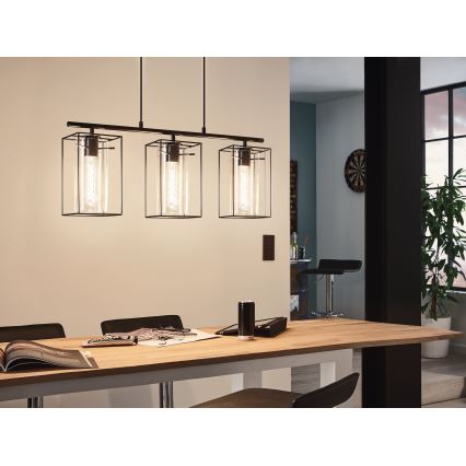 Eglo - Suspension 3xE27/60W/230V