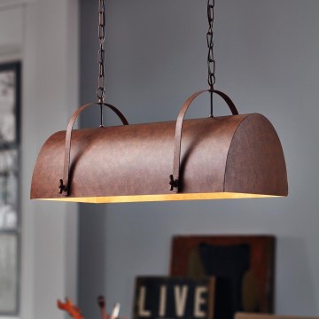 Eglo 49687 - Lampadario a sospensione con catena DEERHURST 2xE27/60W/230V