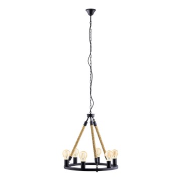 Eglo 49694 - Lampadario a sospensione con catena FINDLAY 6xE27/60W