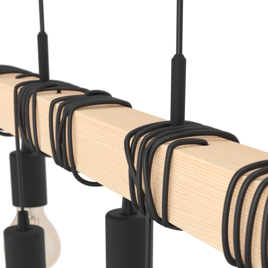 Eglo - Suspension fil TOWNSHEND 9xE27/60W/230V