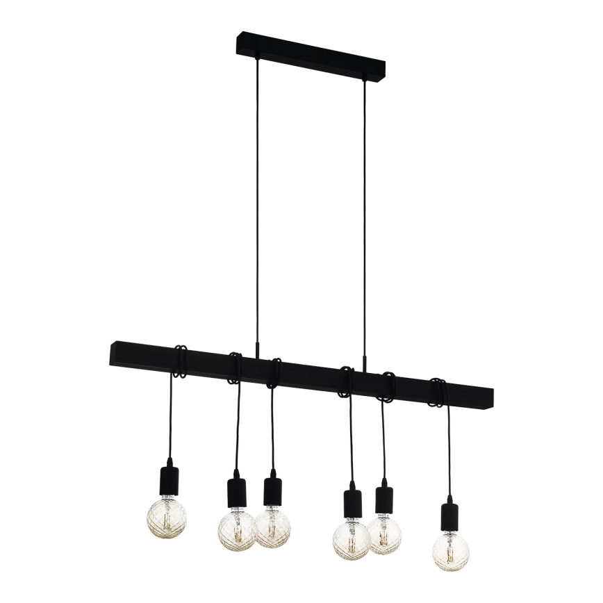 Eglo - Lampada a sospensione TOWNSHEND 6xE27/60W/230V