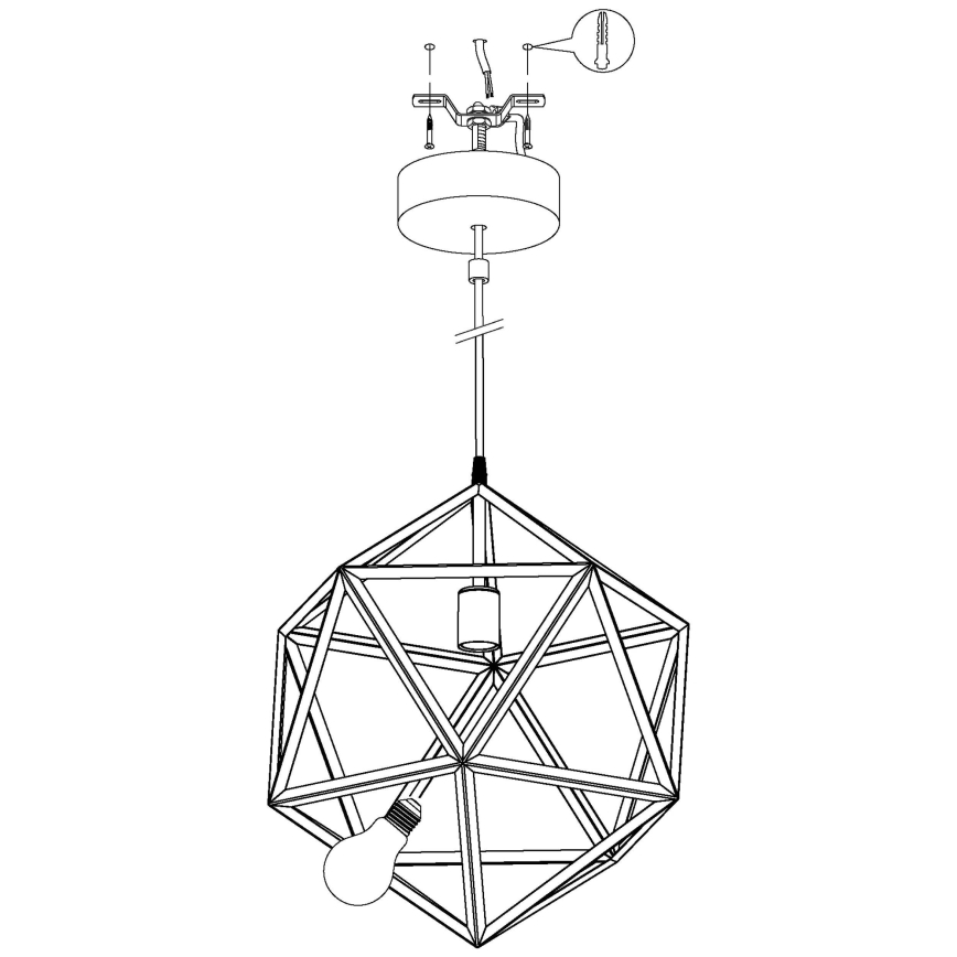 Eglo - Lampada a sospensione 1xE27/60W/230V